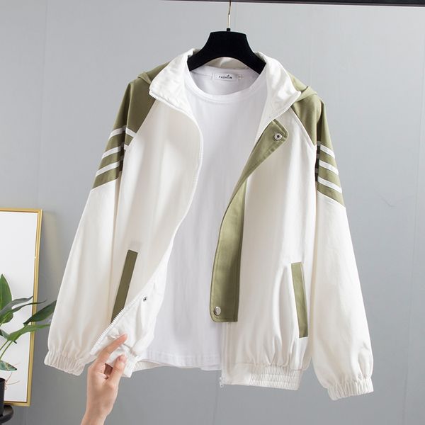 spring autumn korean women windbreaker coat fashion hooded baseball jacket outwear casual harajuku big size loose female jacket, Black;brown
spring autumn korean women windbreaker coat fashion hooded baseball jacket outwear casual harajuku big size loose female jacket, Black;brown