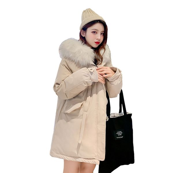 warm solid woman clothes casaco with large wool collar jacket for middle and long-term with loose overalls down jackets 1915, Tan;black
warm solid woman clothes casaco with large wool collar jacket for middle and long-term with loose overalls down jackets 1915, Tan;black