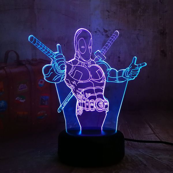 novelty marvel hero deadpool 3d rgb led night light 7 mixed dual color change desk baby sleep lamp christmas kid gift multicolor
novelty marvel hero deadpool 3d rgb led night light 7 mixed dual color change desk baby sleep lamp christmas kid gift multicolor