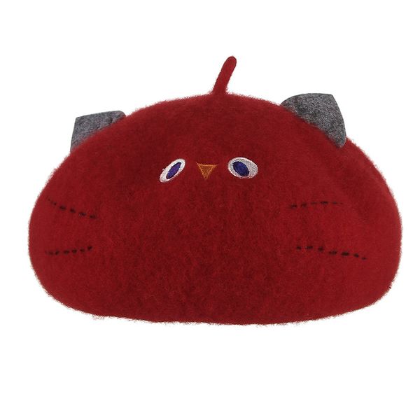 lady cartoon berets caps women cute 3d cat solid color beret cap fall winter warm wool hats artist hat, Blue;gray
lady cartoon berets caps women cute 3d cat solid color beret cap fall winter warm wool hats artist hat, Blue;gray