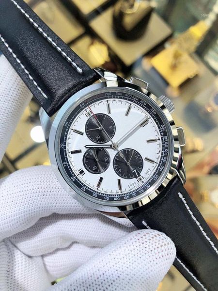 wristwatches men watches quartz movement 43mm*13mm 316l stainless steel leather strap luxury original buckle multifunction1, Slivery;brown
wristwatches men watches quartz movement 43mm*13mm 316l stainless steel leather strap luxury original buckle multifunction1, Slivery;brown