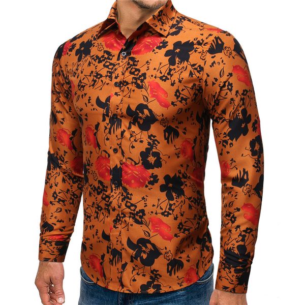 autumn winter men's shirt slim floral printed trun-down collar button long sleeve hawaiian men dress shirt blouse camisas hombre, White;black
autumn winter men's shirt slim floral printed trun-down collar button long sleeve hawaiian men dress shirt blouse camisas hombre, White;black