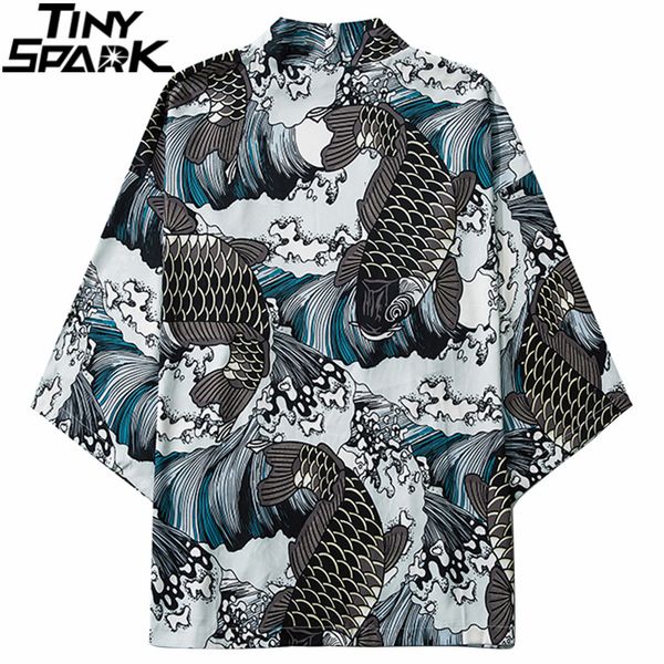 men's jackets japanese kimono jacket koi fish great wave harajuku 2021 hip hop men japan streetwear summer thin clothing loose, Black;brown
men's jackets japanese kimono jacket koi fish great wave harajuku 2021 hip hop men japan streetwear summer thin clothing loose, Black;brown