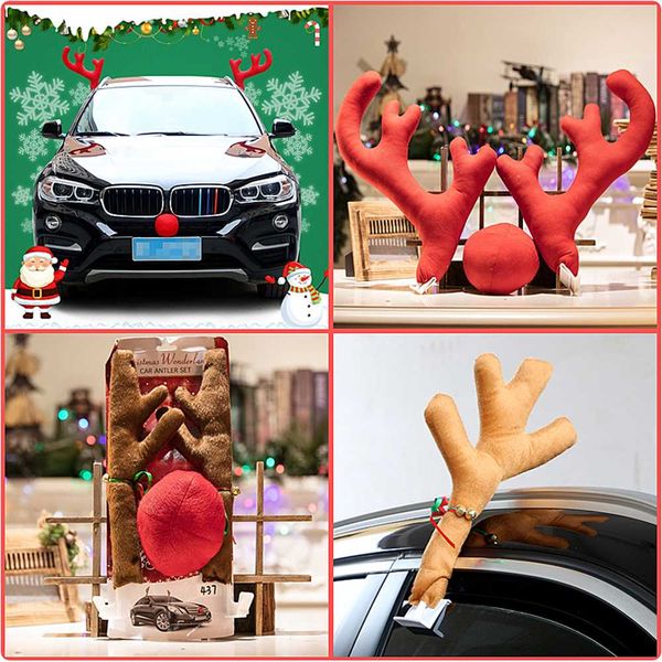 1set 2020 new year christmas antler car decoration christmas ornament for car headband reindeer
1set 2020 new year christmas antler car decoration christmas ornament for car headband reindeer