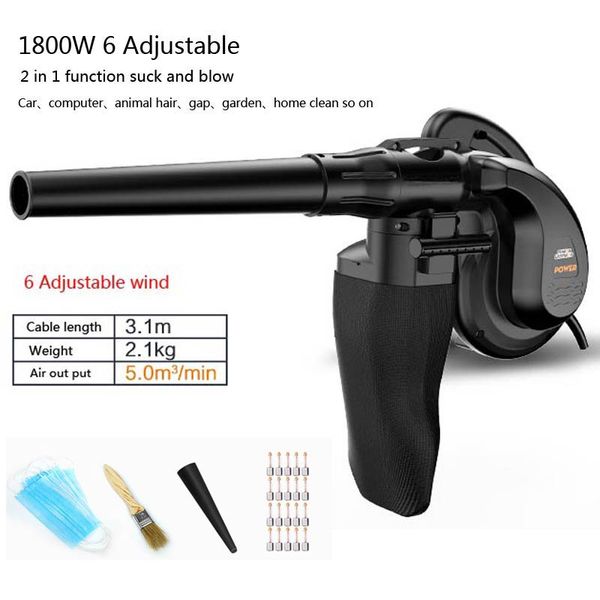 new 1800w 220v 6 adjust strong power 2 in 1 blow and suck industrial blower for home cleaning car blower clean computer clean
new 1800w 220v 6 adjust strong power 2 in 1 blow and suck industrial blower for home cleaning car blower clean computer clean