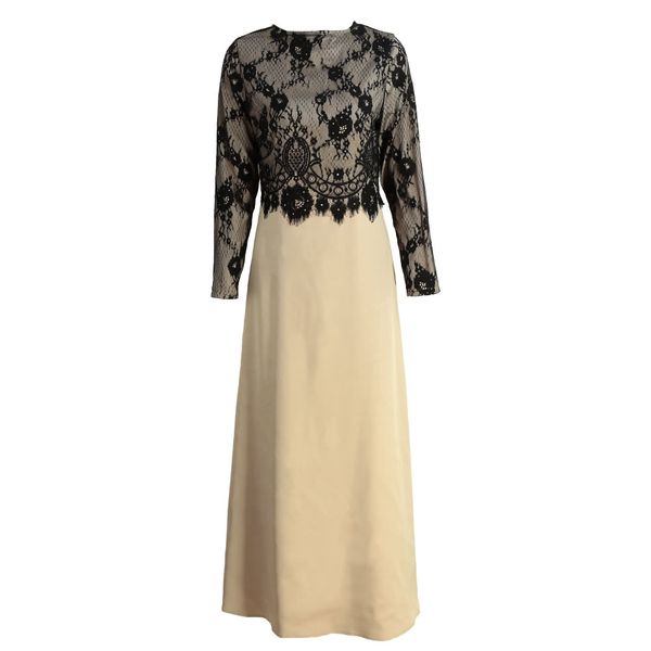 new women muslim long dress lace crochet maxi dress long sleeve splicing zipper gown elegant swing dress khaki/dark green/purple g3710ca, Red 
new women muslim long dress lace crochet maxi dress long sleeve splicing zipper gown elegant swing dress khaki/dark green/purple g3710ca, Red