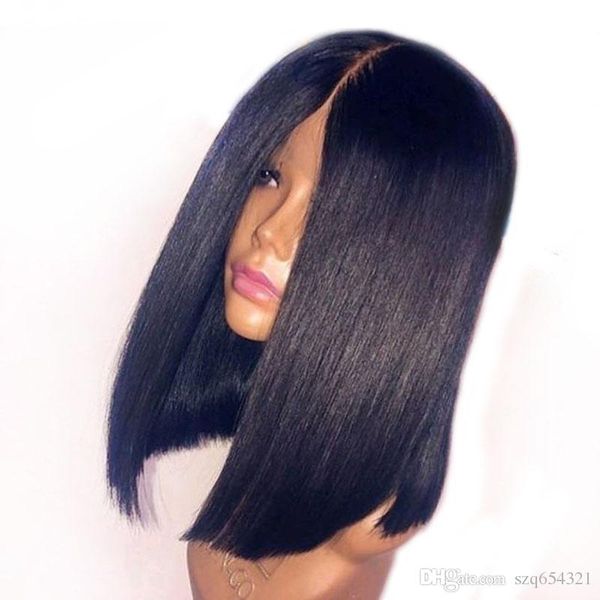 deep parting 13x6 lace front short bob human hair wig for black women straight remy hair peruvian wig prepluckd blunt cut
deep parting 13x6 lace front short bob human hair wig for black women straight remy hair peruvian wig prepluckd blunt cut