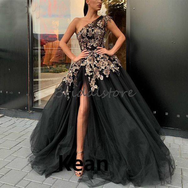 new black one shoulder prom dresses with splits a line applique lace formal long evening gowns 2020 tulle floor length arabic prom dress
new black one shoulder prom dresses with splits a line applique lace formal long evening gowns 2020 tulle floor length arabic prom dress