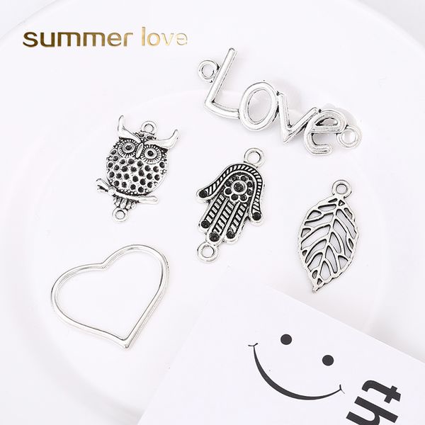 fahion fatima hamsa hand pandents for necklace bracelets vintage sliver heart love owl leaf charm lucky diy jewelry making accessoroies, Blue;slivery
fahion fatima hamsa hand pandents for necklace bracelets vintage sliver heart love owl leaf charm lucky diy jewelry making accessoroies, Blue;slivery