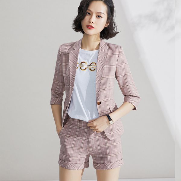 pink female office work women's formal short pant suits business lady uniform 2 piece set blazer trouser jacket suits plus size, White;black
pink female office work women's formal short pant suits business lady uniform 2 piece set blazer trouser jacket suits plus size, White;black