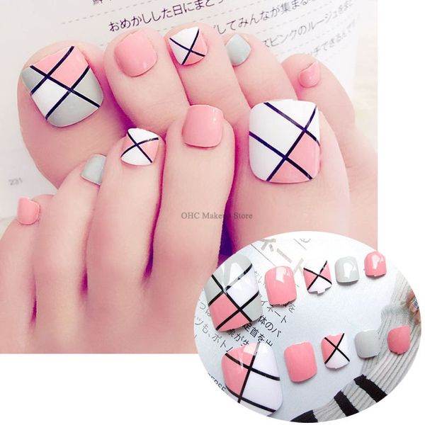 24pcs/set fake nails feet short square toenail false nails toe mixed colorful patch design finished press on nail art with glue, Red;gold
24pcs/set fake nails feet short square toenail false nails toe mixed colorful patch design finished press on nail art with glue, Red;gold