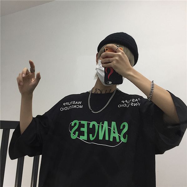 summer hipster minimalist letter print t-shirts 2020 teen hip hop pullovers clothes oversized all-match man short sleeve top, White;black
summer hipster minimalist letter print t-shirts 2020 teen hip hop pullovers clothes oversized all-match man short sleeve top, White;black