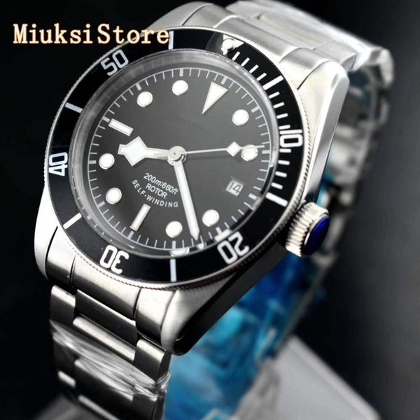 corgeut 41mm men's sterile mechanical watch silver case sapphire glass titanium bezel luminous waterproof automatic watch, Slivery;brown
corgeut 41mm men's sterile mechanical watch silver case sapphire glass titanium bezel luminous waterproof automatic watch, Slivery;brown