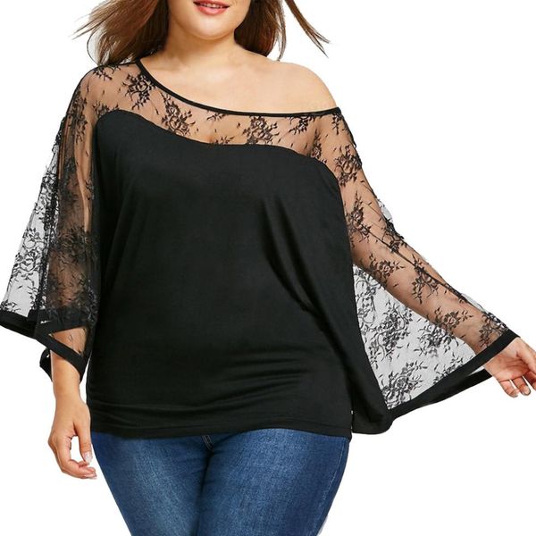 plus size 5xl summer womens and blouses tunic lace patchwork one shoulder shirts transparent flare sleeve women clothes, White
plus size 5xl summer womens and blouses tunic lace patchwork one shoulder shirts transparent flare sleeve women clothes, White