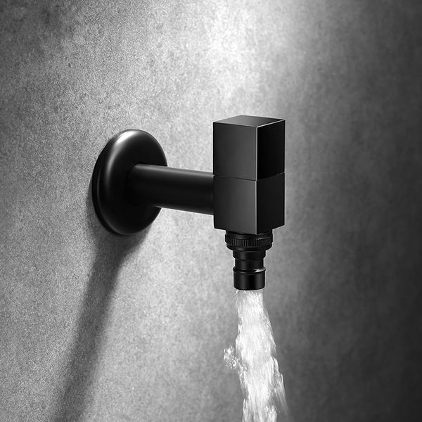 Black Washing Machine Faucet Wall Mounted Bibcock,304 Stainless Steel Outdoor Garden Faucet Washing Machine Tap Small tap
Black Washing Machine Faucet Wall Mounted Bibcock,304 Stainless Steel Outdoor Garden Faucet Washing Machine Tap Small tap