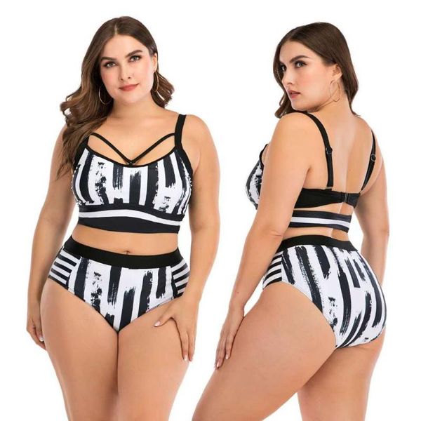 plus size bikinis set women high waist swimwear 2020 new bikini summer bathing suit large size beachwear female biquini 4xl, White;black
plus size bikinis set women high waist swimwear 2020 new bikini summer bathing suit large size beachwear female biquini 4xl, White;black