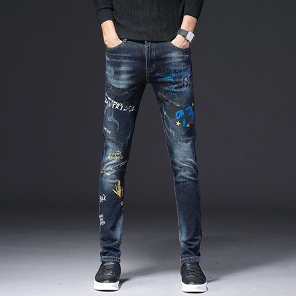 fashion men's jeans men's slim casual pants leggings dark blue feet pants cotton denim brand jeans men
fashion men's jeans men's slim casual pants leggings dark blue feet pants cotton denim brand jeans men