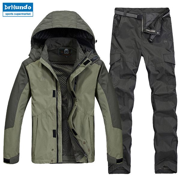 men summer fishing outdoor waterproof travel hiking quick dry jackets plus size camping trekking trousers suit pant windproof, Blue;black
men summer fishing outdoor waterproof travel hiking quick dry jackets plus size camping trekking trousers suit pant windproof, Blue;black