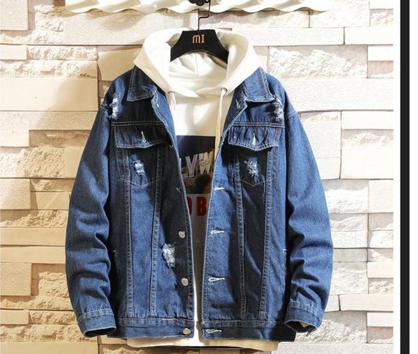 mens designer new spring denim jackets laple neck washed holes jackets slim hiphop street casual apparels, Black;brown
mens designer new spring denim jackets laple neck washed holes jackets slim hiphop street casual apparels, Black;brown