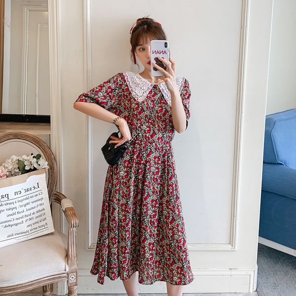 l-4xl plus size women vintage flower print dress summer 2020 lace peter pan collar short sleeve high waist floral midi dresses, Black;gray
l-4xl plus size women vintage flower print dress summer 2020 lace peter pan collar short sleeve high waist floral midi dresses, Black;gray