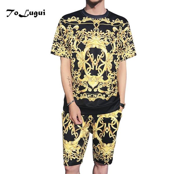 summer set men brand causal 3d printing hip hop short sleeve shorts sweatsuit pants fashion tracksuit two pieces, Gray
summer set men brand causal 3d printing hip hop short sleeve shorts sweatsuit pants fashion tracksuit two pieces, Gray