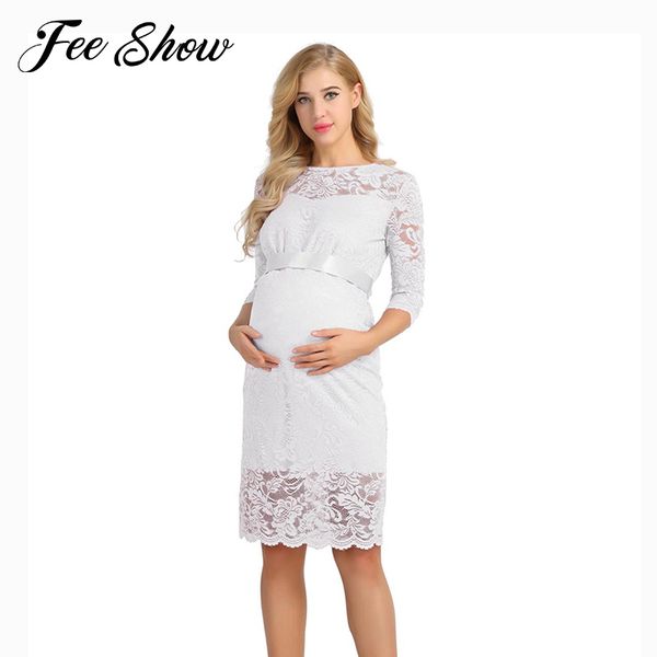 womens maternity elegant floral lace overlay round neck half sleeve pregnant maternity dresses for pregnancy evening party dress y190522, White
womens maternity elegant floral lace overlay round neck half sleeve pregnant maternity dresses for pregnancy evening party dress y190522, White