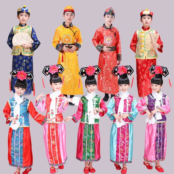 classical hanfu qing dynasty traditional chinese style emboridery dance costume for kids princess prince retro festival outfit, White
classical hanfu qing dynasty traditional chinese style emboridery dance costume for kids princess prince retro festival outfit, White