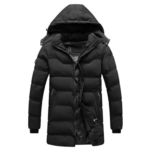 men's autumn winter large size hooded coat thickening long sleeved jacket warm windproof casual outerwear *, Black
men's autumn winter large size hooded coat thickening long sleeved jacket warm windproof casual outerwear *, Black