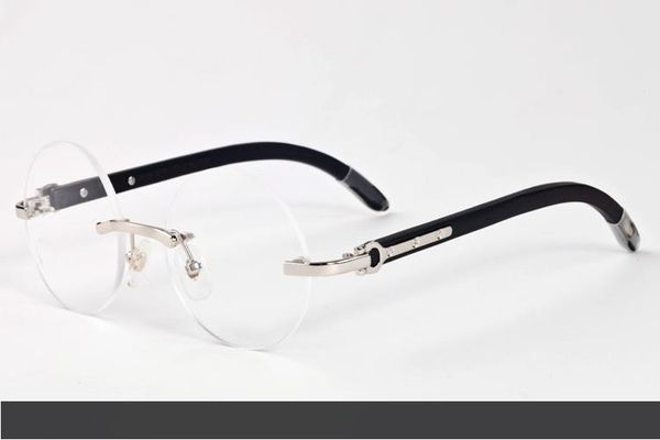 2017 brand designer black buffalo horn glasses men round circle lenses wood frame eyeglasses women rimless sunglasses with box case, White;black
2017 brand designer black buffalo horn glasses men round circle lenses wood frame eyeglasses women rimless sunglasses with box case, White;black