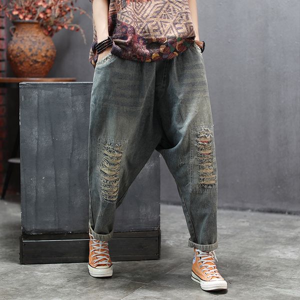 women jeans denim pants distressed fashion casual retro vintage long big loose oversized for autumn spring az19192219, Blue
women jeans denim pants distressed fashion casual retro vintage long big loose oversized for autumn spring az19192219, Blue