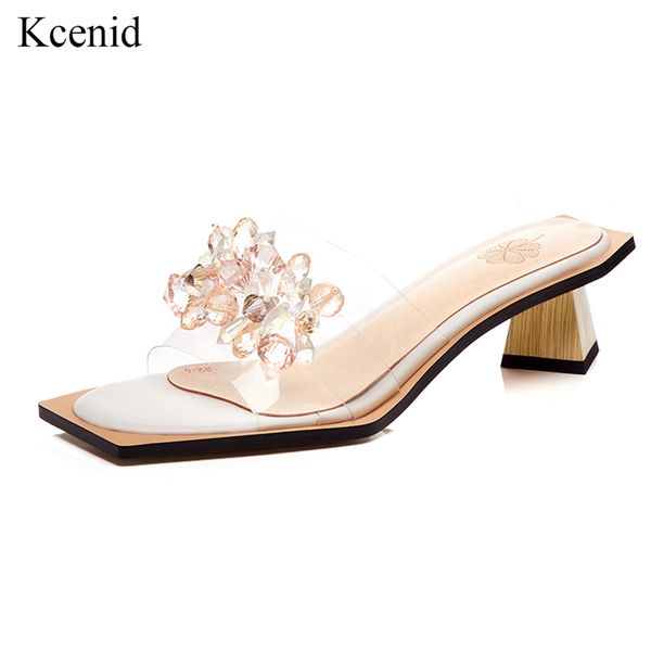 kcenid women casual summer clear pvc slippers female crystal beads slides shoes for girl strange heel fashion shoes big size 42, Black
kcenid women casual summer clear pvc slippers female crystal beads slides shoes for girl strange heel fashion shoes big size 42, Black