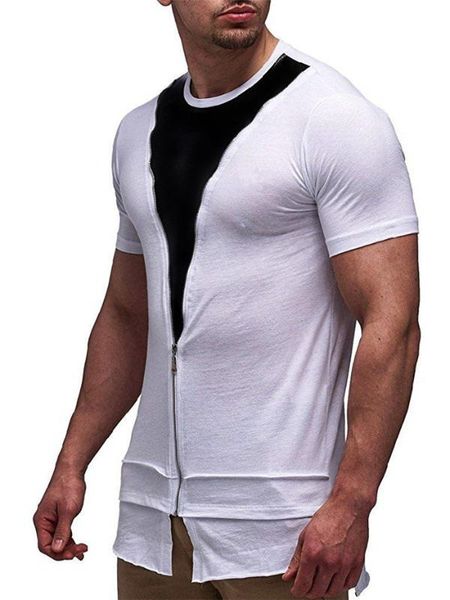 with zipper short sleeve black and white skinny mens panelled contrast color o-neck mens tshirts, White;black
with zipper short sleeve black and white skinny mens panelled contrast color o-neck mens tshirts, White;black