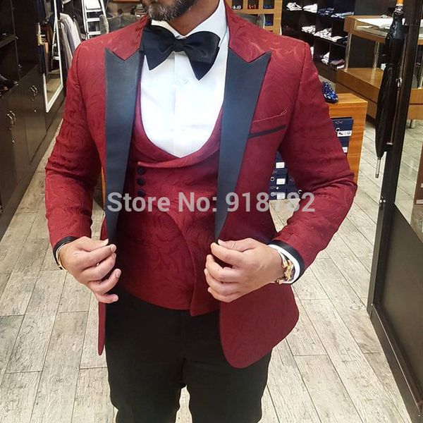 mens suits with pants burgundy tuxedo black pant lapel designers 3 piece suit men groom suit dress wedding suits for men, White;black
mens suits with pants burgundy tuxedo black pant lapel designers 3 piece suit men groom suit dress wedding suits for men, White;black