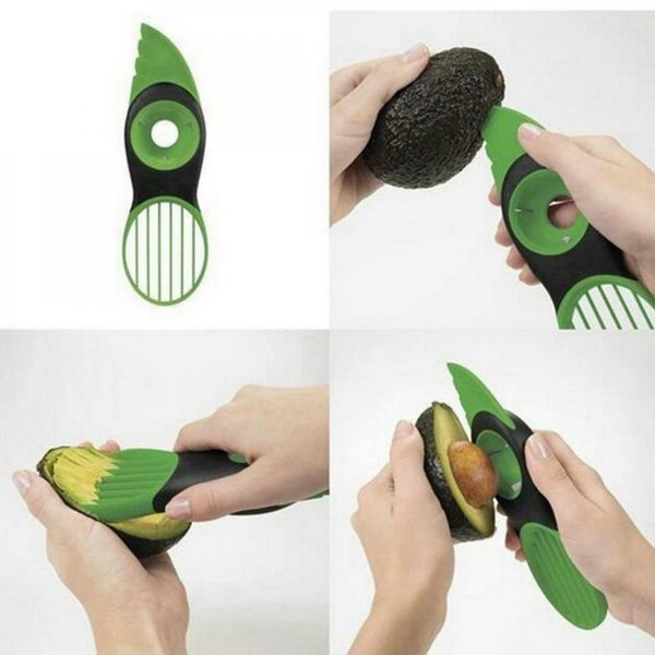 3 in 1 avocado slicer shea corer butter fruit peeler cutter pulp separator plastic knife kitchen vegetable tools home accessory
3 in 1 avocado slicer shea corer butter fruit peeler cutter pulp separator plastic knife kitchen vegetable tools home accessory