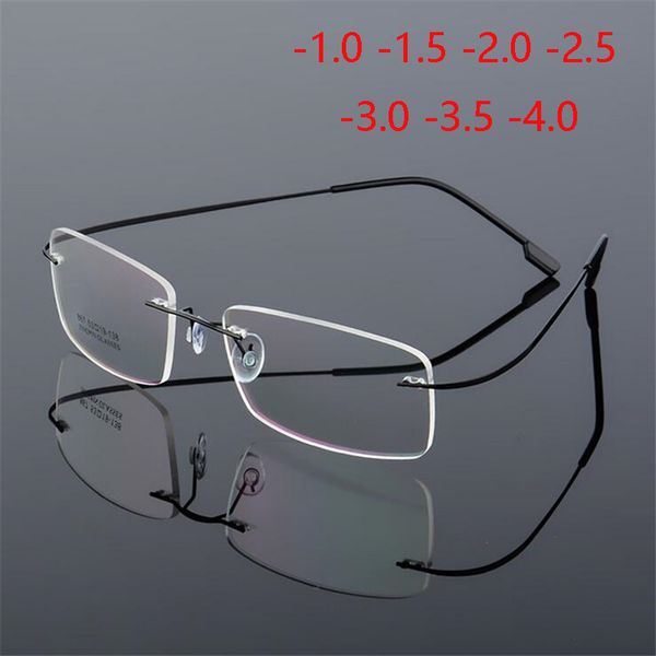 coating superelastic frameless myopia eyeglasses men women rimless ultralight frame myopia glasses 100 ~ 400 degrees, Black
coating superelastic frameless myopia eyeglasses men women rimless ultralight frame myopia glasses 100 ~ 400 degrees, Black