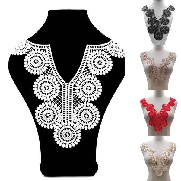 white lace fabic embroidered applique patch neckline lace fabric sewing on supplies scrapbooking fake collar patches, Black
white lace fabic embroidered applique patch neckline lace fabric sewing on supplies scrapbooking fake collar patches, Black