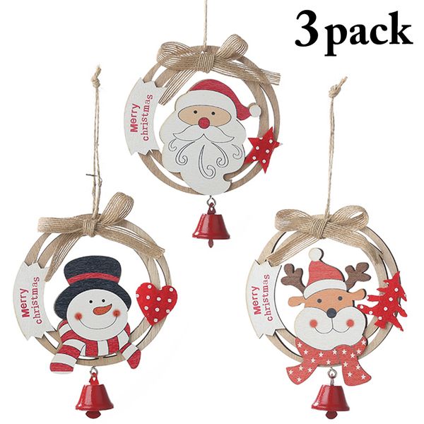 3pcs wooden christmas hanging ornament cute bowknot bell wood christmas tree ornament wreath diy accessories for festival party
3pcs wooden christmas hanging ornament cute bowknot bell wood christmas tree ornament wreath diy accessories for festival party