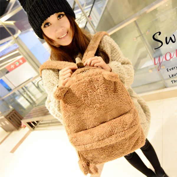 cute faux fur backpack women lovely bear ear winter soft furry fluffy plush backpack ladies rucksack sac a dos #t30
cute faux fur backpack women lovely bear ear winter soft furry fluffy plush backpack ladies rucksack sac a dos #t30