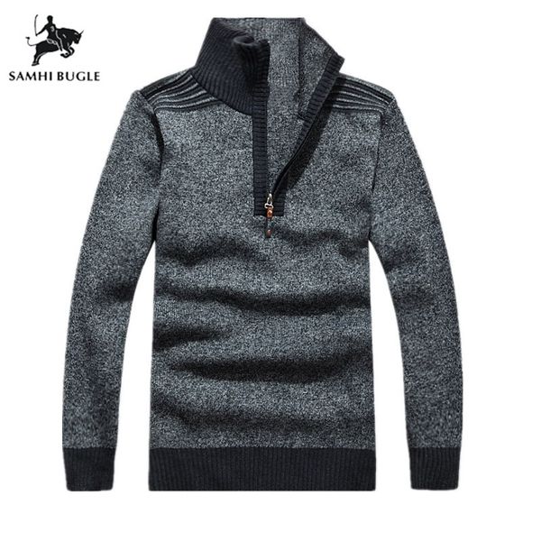 sweters men 2019 cashmere thicker sweater men fashion sweater chest pocket stand collar zipper slim christmas jersey man, White;black
sweters men 2019 cashmere thicker sweater men fashion sweater chest pocket stand collar zipper slim christmas jersey man, White;black