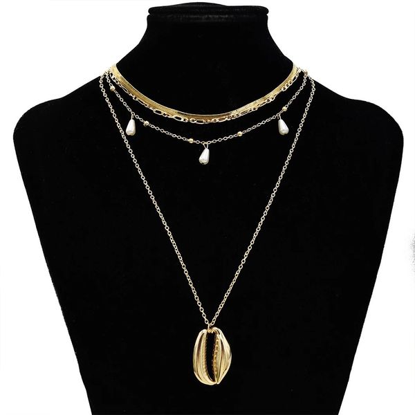 bohemian shell multi layer necklaces for women girl fashion gold silver color pendant necklace collar jewelry
bohemian shell multi layer necklaces for women girl fashion gold silver color pendant necklace collar jewelry