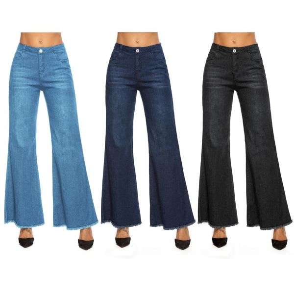 women hight waisted wide leg denim jeans stretch slim pants length jeans slim button pockets pants women plus size 4xl, Blue
women hight waisted wide leg denim jeans stretch slim pants length jeans slim button pockets pants women plus size 4xl, Blue