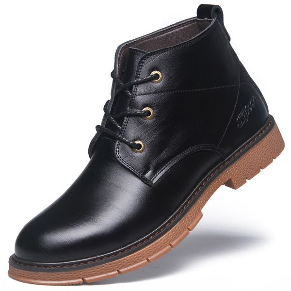 winter boots men genuine leather shoes male fall leather ankle boots army boots waterproof warm shoes men winter schoenen heren, Black
winter boots men genuine leather shoes male fall leather ankle boots army boots waterproof warm shoes men winter schoenen heren, Black