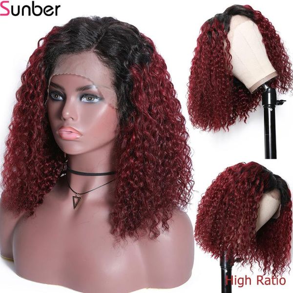 sunber hair brazilian lace front wigs ombre 99j human hair for black women 13x4 150%density remy lace wigs 8-10inch bob curly, Black;brown
sunber hair brazilian lace front wigs ombre 99j human hair for black women 13x4 150%density remy lace wigs 8-10inch bob curly, Black;brown