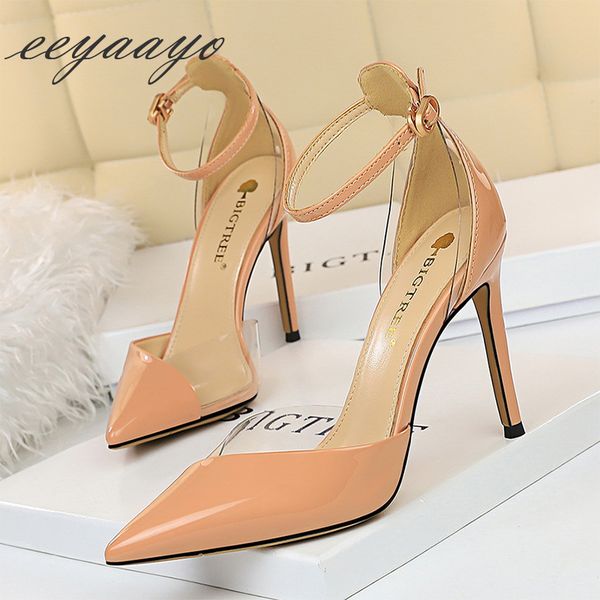 2020 new summer women ankle strap sandals high thin heel pointed toe buckle ladies women shoes nude female high heels, Black
2020 new summer women ankle strap sandals high thin heel pointed toe buckle ladies women shoes nude female high heels, Black