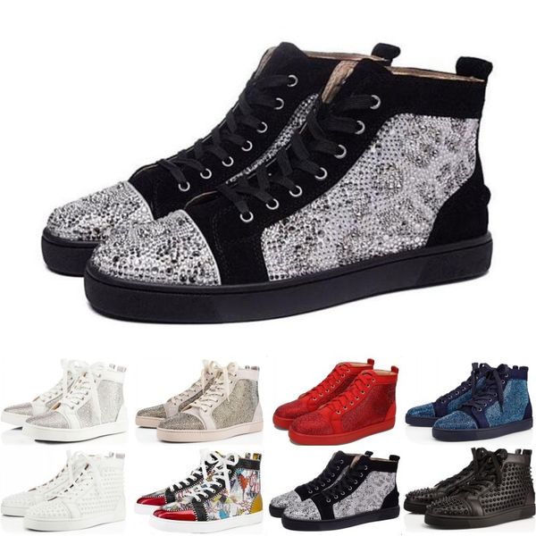 fashions designer red bottom studded spikes flats shoes for men women black white party lovers genuine leather casual sneakers
fashions designer red bottom studded spikes flats shoes for men women black white party lovers genuine leather casual sneakers