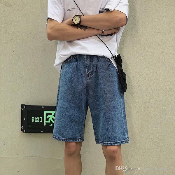 2019 spring and summer new korean version bf wind couple casual men straight loose denim shorts solid color streetwear best, White;black
2019 spring and summer new korean version bf wind couple casual men straight loose denim shorts solid color streetwear best, White;black