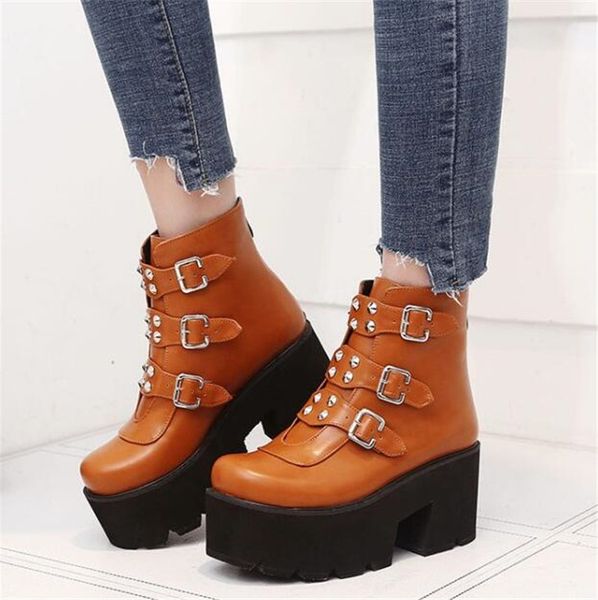pxelena vintage пряжка rivet мотоцикла combat boots ботинки женщин густой платформа коренастый блок высокого каблука punk goth boots, Black
pxelena vintage пряжка rivet мотоцикла combat boots ботинки женщин густой платформа коренастый блок высокого каблука punk goth boots, Black