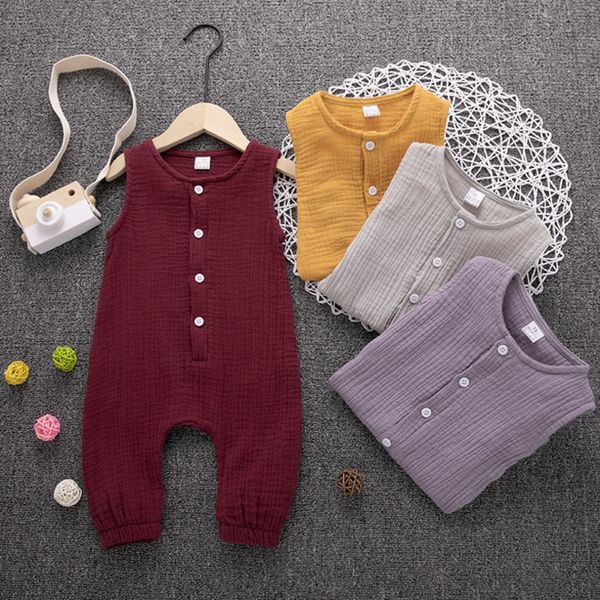 baby girls clothes solid color boys rompers cotton linen kids jumpsuits sleeveless infant climbing clothing summer baby clothes wzw-yw2729, Blue
baby girls clothes solid color boys rompers cotton linen kids jumpsuits sleeveless infant climbing clothing summer baby clothes wzw-yw2729, Blue
