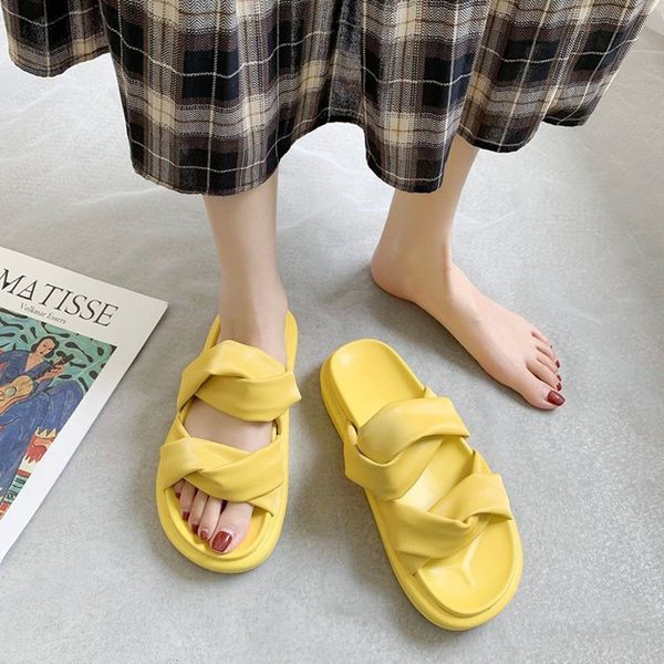 twist bow-knot double band woman slippers open toe sft pu leather slides outwear creepers folds grain cut-out gladiator sandals, Black
twist bow-knot double band woman slippers open toe sft pu leather slides outwear creepers folds grain cut-out gladiator sandals, Black