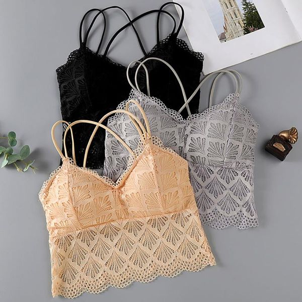 2020 women casual breathable bra wireless bra vest solid color lace chest pad wearing sports comfortable underwear, White;black
2020 women casual breathable bra wireless bra vest solid color lace chest pad wearing sports comfortable underwear, White;black